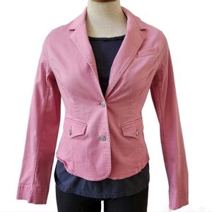 Seonoma Lifestyle Pink Stretch 2 Button Blazer Womens Size Medium